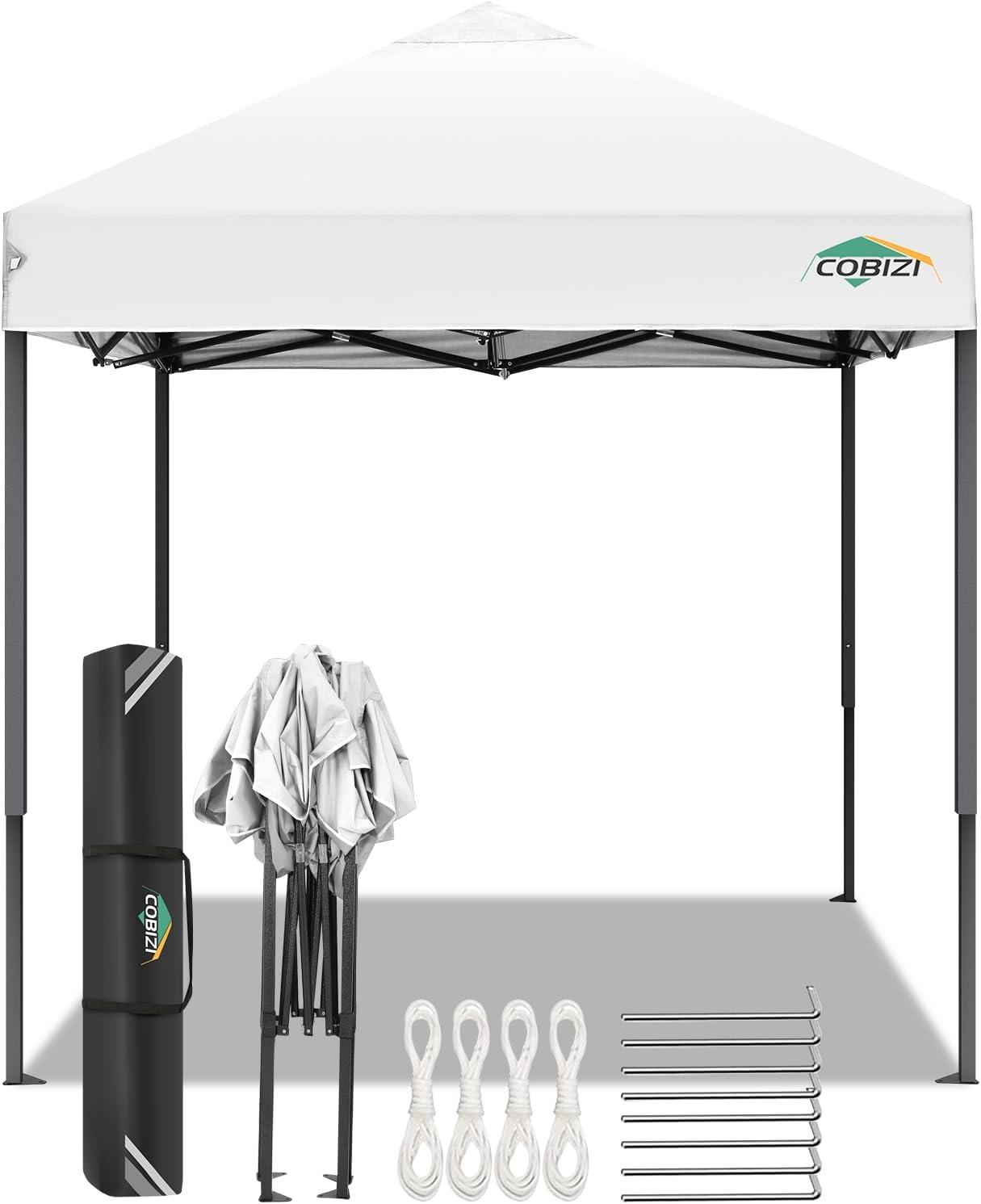 image:imageCOBIZI 10x30 Pop up Canopy Tent 10x30 Canopy with Sidewalls Heavy Duty Party Tent Tents for Parties Foldable UPF 50 Waterproof Commercial Easy up Canopy with Roller Bag BlackWindproof UpgradedWhite