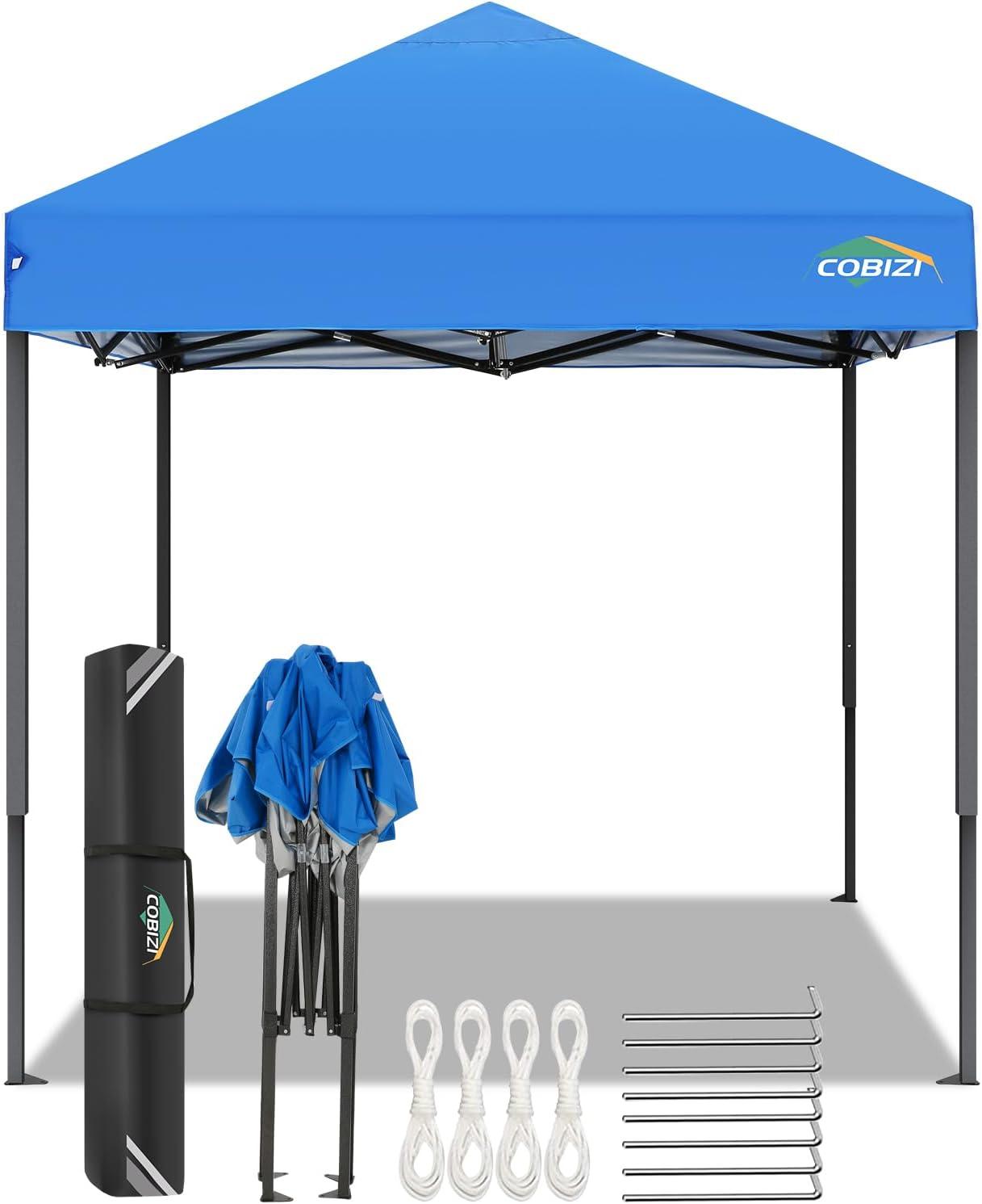 image:imageCOBIZI 10x30 Pop up Canopy Tent 10x30 Canopy with Sidewalls Heavy Duty Party Tent Tents for Parties Foldable UPF 50 Waterproof Commercial Easy up Canopy with Roller Bag BlackWindproof UpgradedBlue
