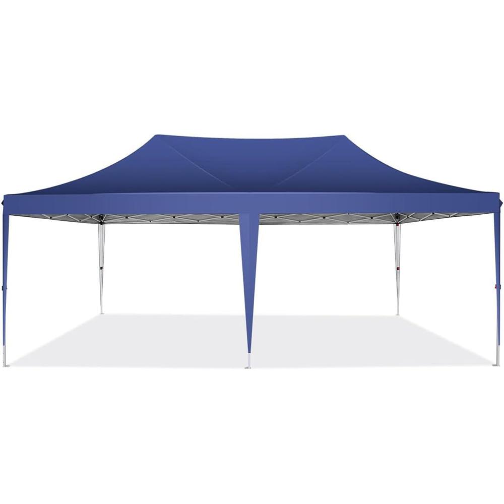image:imageCOBIZI 10x10 Pop up Gazebo OnePush Setup Canopy Tent with Mosquito Netting amp Vented Roof Design Upgrade Metal Easy up Canopy Carpa Outdoor Gazebos for Backyard Camping Deck BeachWhite amp Graygreen