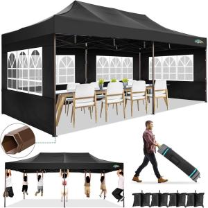 image:imageCOBIZI 10x20 Pop Up Canopy Tent Heavy Duty with 6 Removable Sidewalls