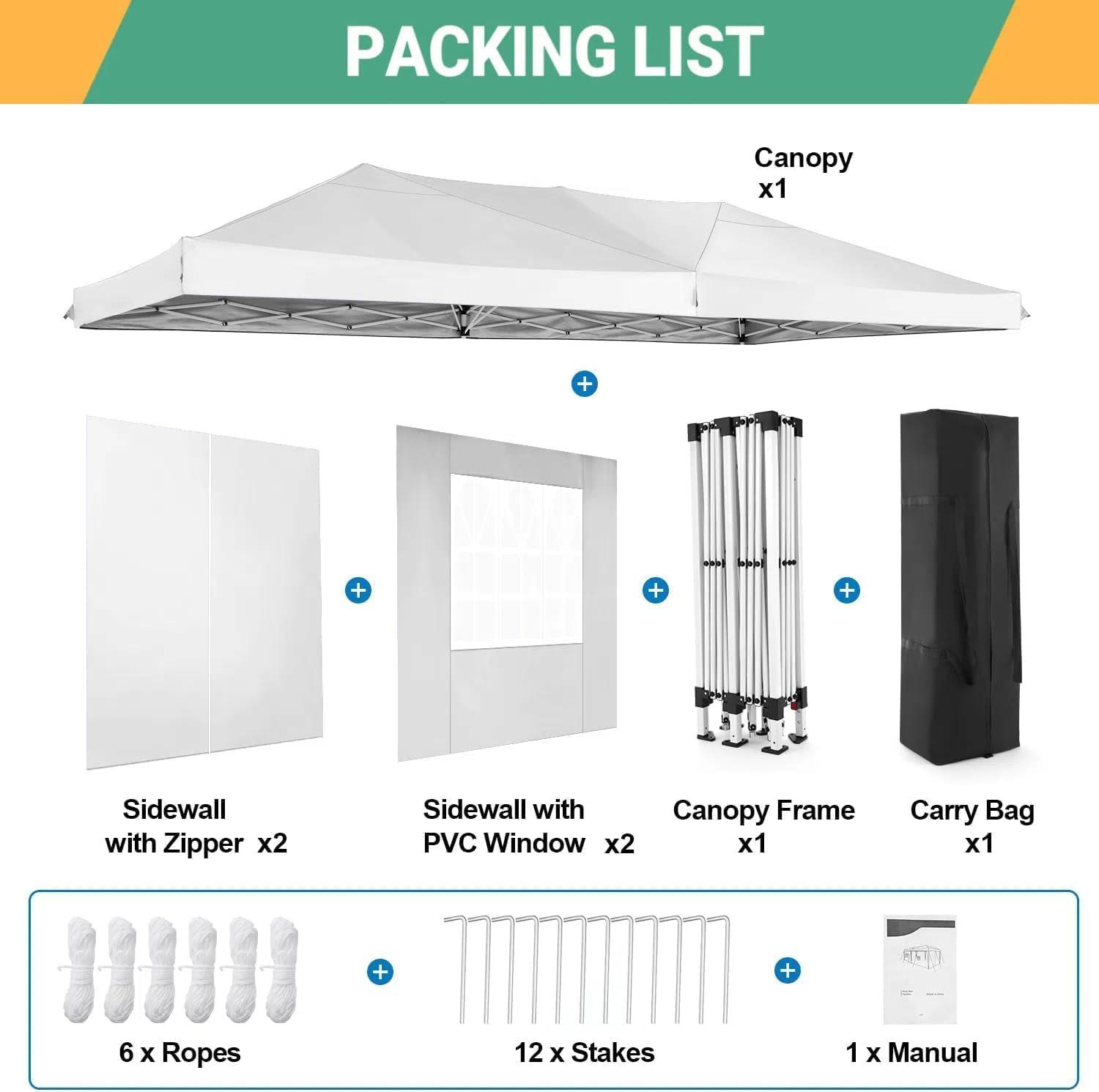 image:imageCOBIZI 10x10 Pop Up Canopy Tent with 4 Sidewalls Easy Set up Canopy 10x10 Waterproof Commercial Outdoor Gazebo Portable Shelter Instant Tents for PartiesBackyardFlea MarketCarrying Bag1Navy BlueWHITE