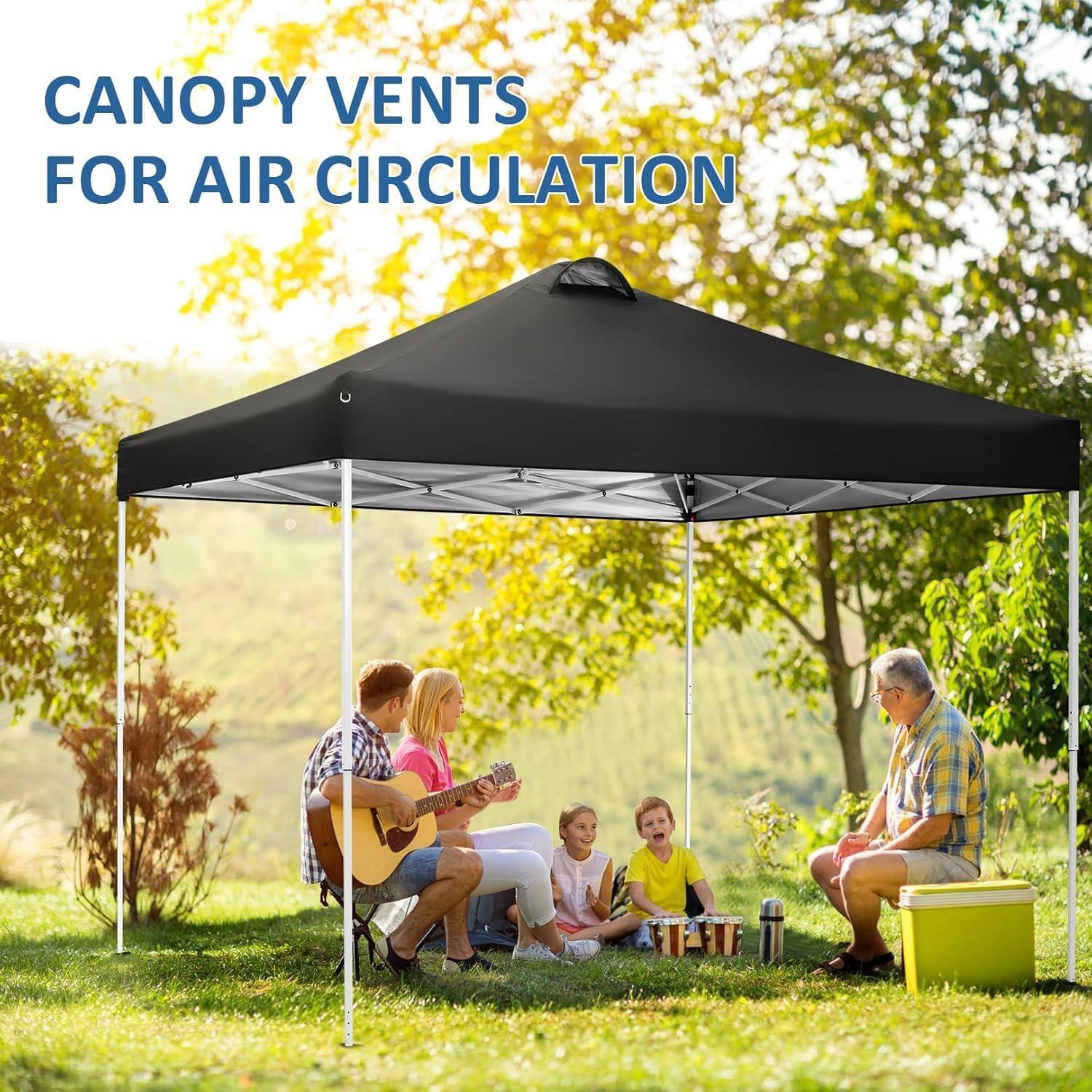 image:imageCOBIZI Canopy 10x10 Pop Up Canopy Tent with 4 Sidewalls One Push Party Tents for Parties Outdoor Wedding Waterproof Gazebo Commercial Event Tent with Sandbags WhiteBlack1 year warranty