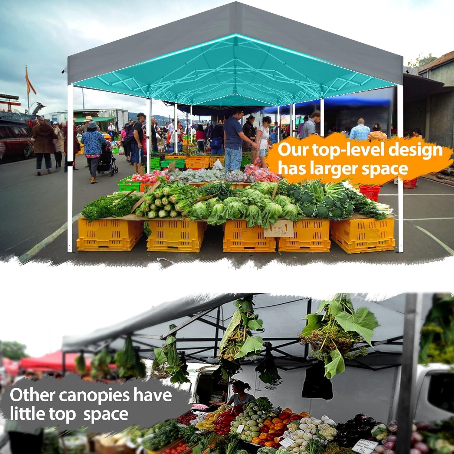 image:imageCOBIZI Canopy Tent 10x10 Pop Up Outdoor Canopies with 4 Sidewalls Waterproof Commercial Instant Gazebo Tents for Party Patio Backyard with 4 Sandbags 4 Stakes amp 8 Ropes WhiteGray