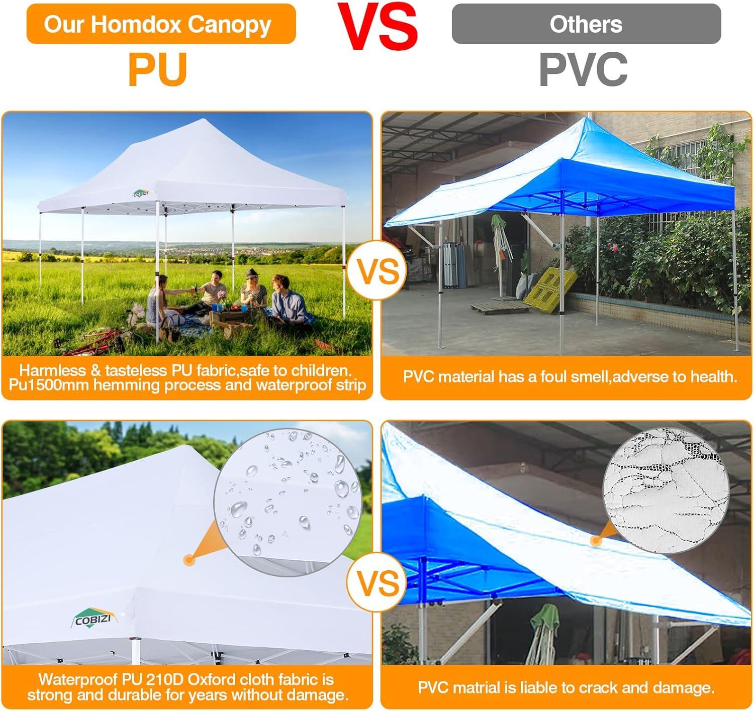 image:imageCOBIZI Canopy Tent 10x30 Pop Up Canopy with 8 Removable Sidewalls Party Tents for Parties Wedding Patio Commercial Waterproof and UV50 Ez Outdoor Instant Gazebo with Roller Bag amp 4 SandbagsWhiteWhite