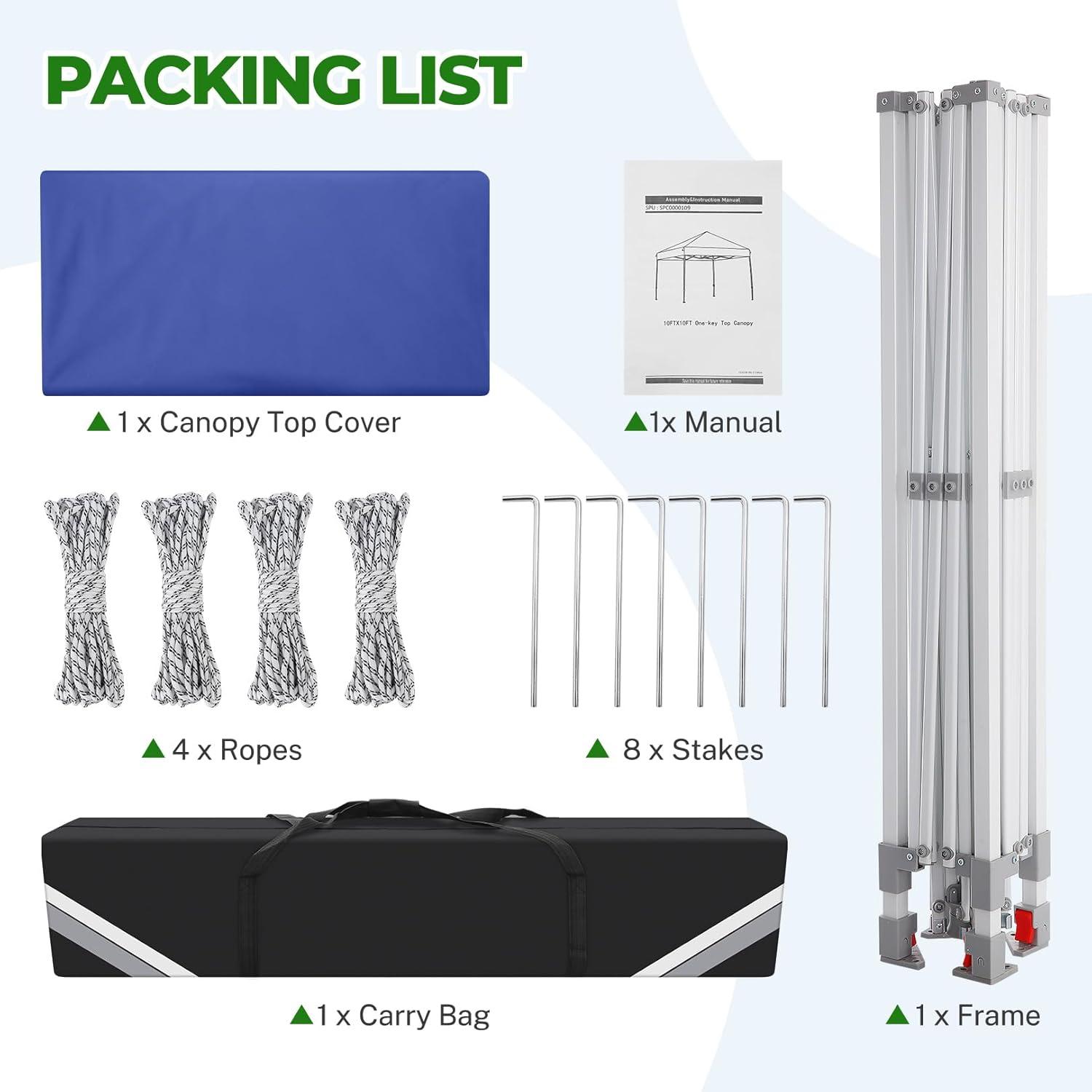 image:imageCOBIZI Canopy Tent 10x30 Pop Up Canopy with 8 Removable Sidewalls Party Tents for Parties Wedding Patio Commercial Waterproof and UV50 Ez Outdoor Instant Gazebo with Roller Bag amp 4 SandbagsWhiteNavy Blue