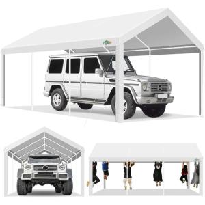 image:imageCOBIZI Ez Up Canopy Canopy Tent 10x10 Heavy Duty Pop Up Canopy with UPF 50 Waterproof Canopy Top for Commercial Business 3 Adjustable Heights with Sand Bags Stakes Ropes Blue GreenWhite3