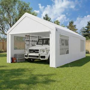 image:imageCOBIZI Ez Up Canopy Canopy Tent 10x10 Heavy Duty Pop Up Canopy with UPF 50 Waterproof Canopy Top for Commercial Business 3 Adjustable Heights with Sand Bags Stakes Ropes Blue GreenWhite