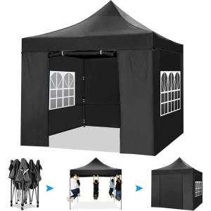 image:imageCOBIZI Ez Up Canopy Canopy Tent 10x10 Heavy Duty Pop Up Canopy with UPF 50 Waterproof Canopy Top for Commercial Business 3 Adjustable Heights with Sand Bags Stakes Ropes Blue Greenink