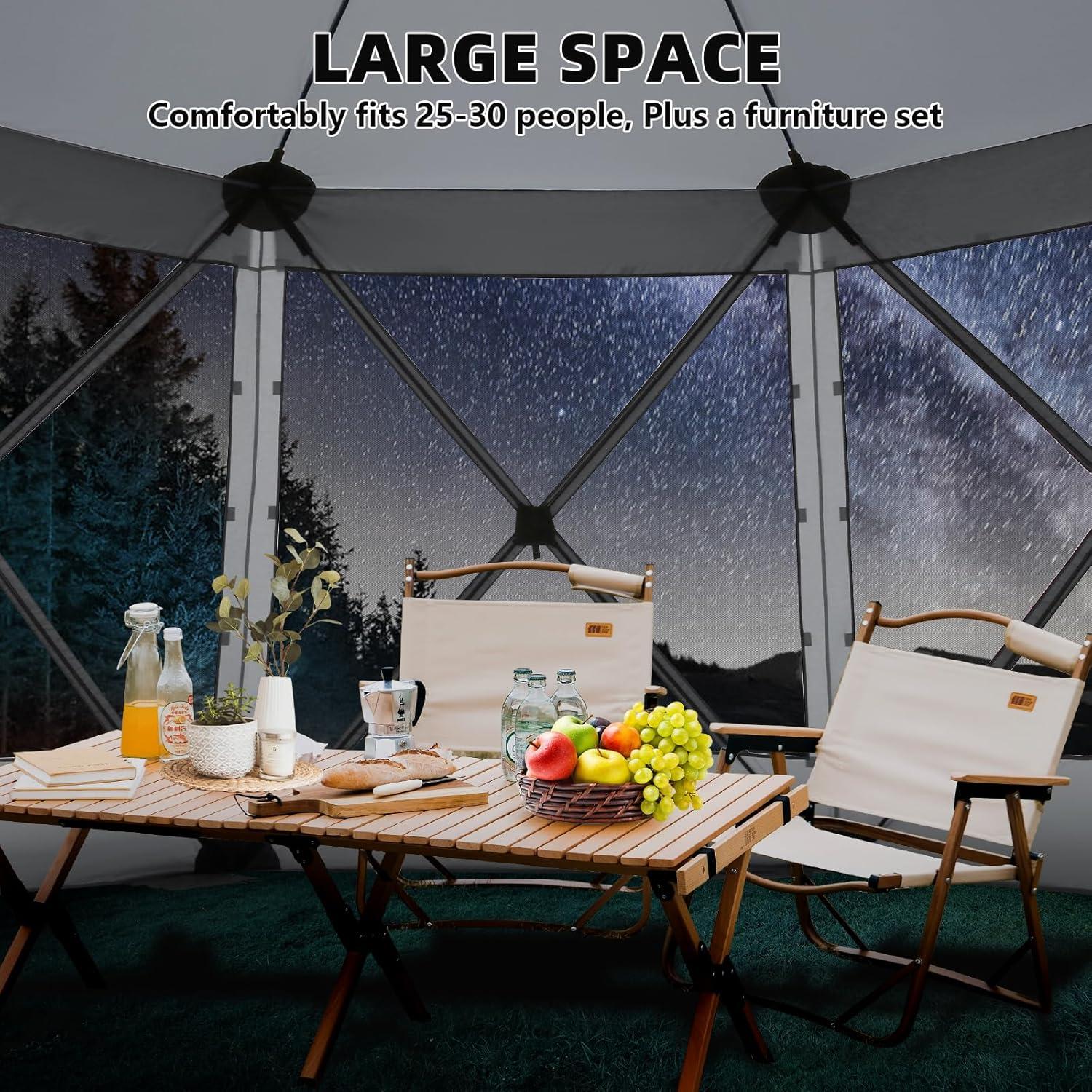 image:imageCOBIZI 10x10 Pop up Canopy Canopy Tent 10x10 with 3 Sidewalls 1 Person Easy Set upTents for Parties Outdoor Tent with Fluorescent Strip amp 4 Sandbags Waterproof 3 Adjustable HeightDark BlueGray