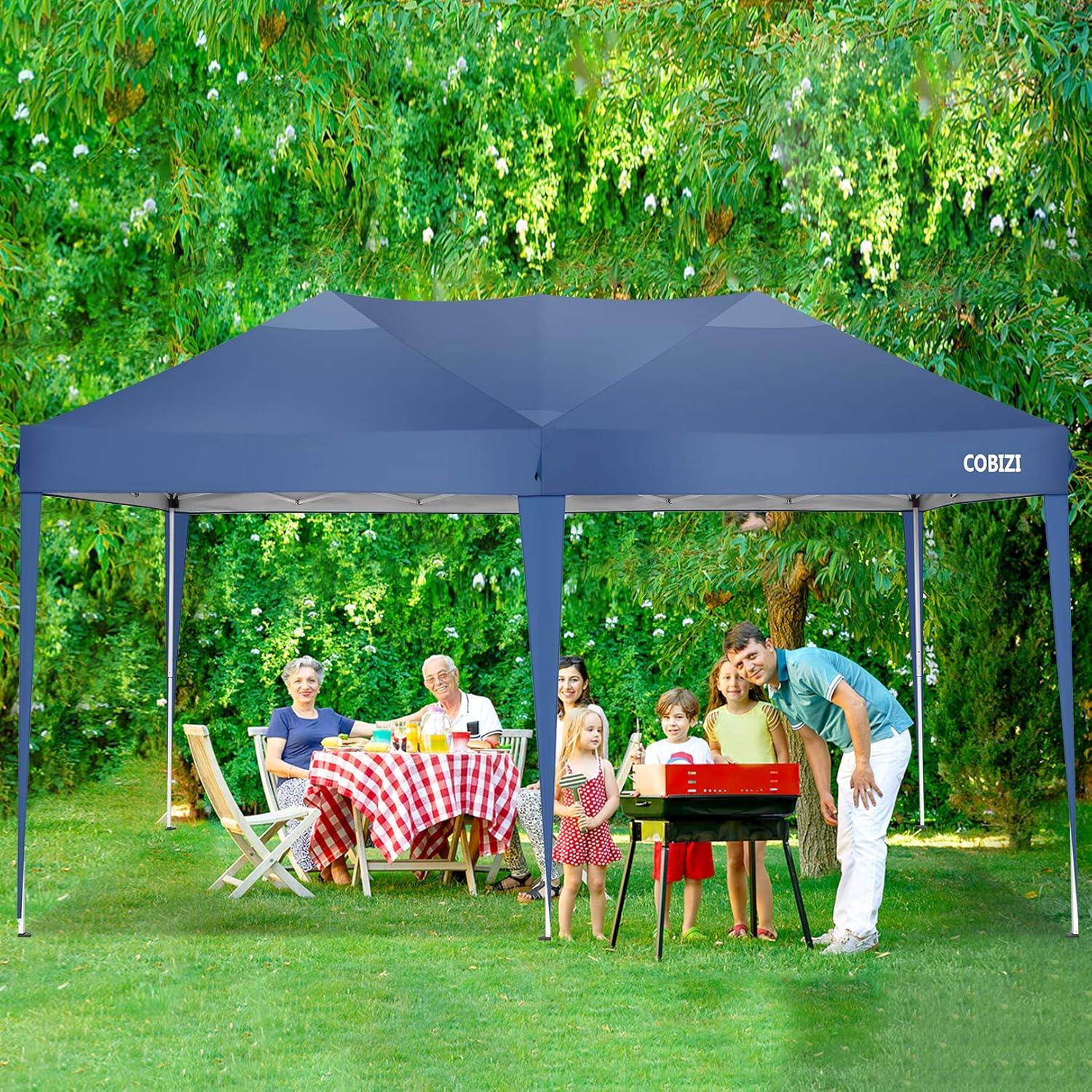 image:imageCOBIZI 10x20 Party Tent Heavy Duty 10x20 Canopy with Removable Sidewalls amp 4 Builtin Sandbags Commercial Wedding Large Tent UV 50 Waterproof WhiteGreen