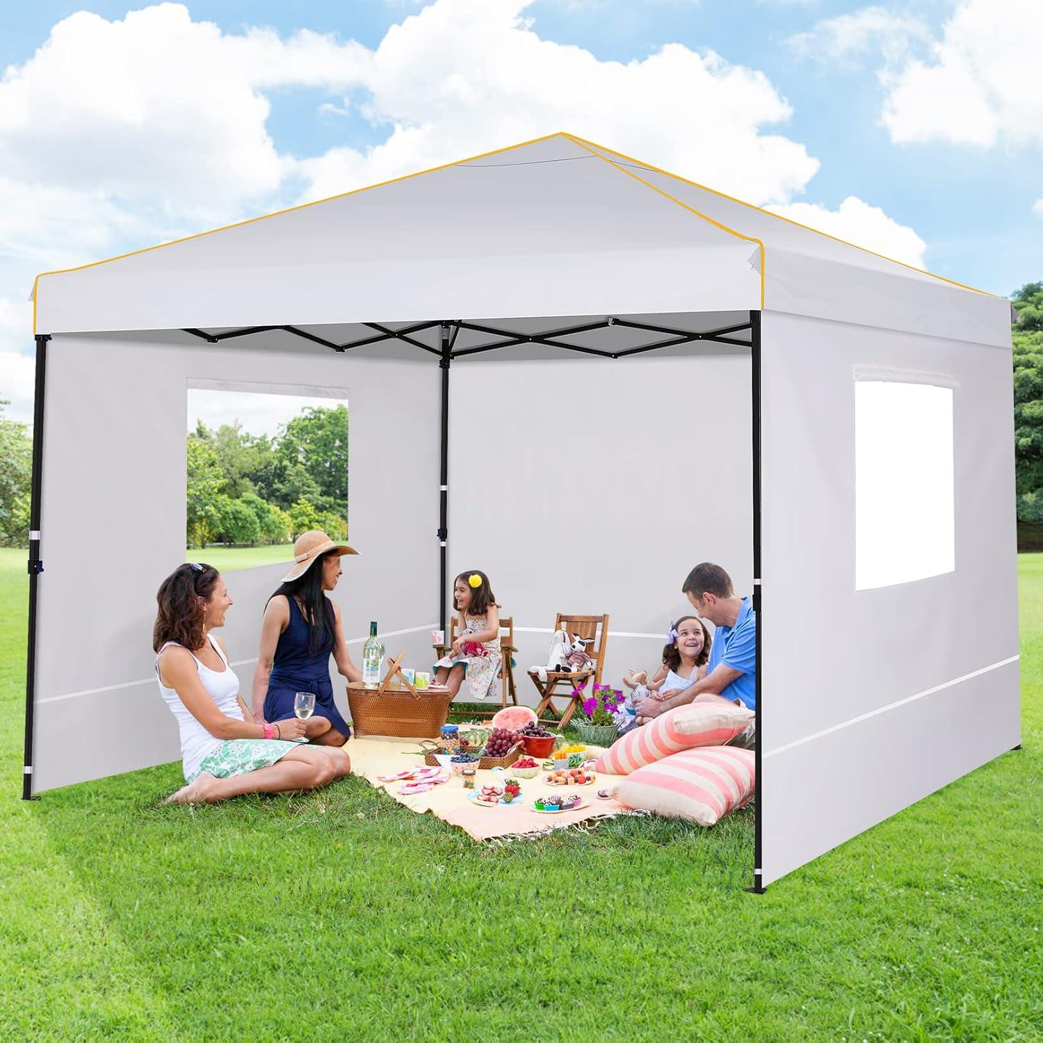 image:imageCOBIZI 10x20 Pop Up Canopy Tent with SidewallsParty Tent Outdoor Gazebos Waterproof amp UV503 Adjustable HeightsHigher Frame Design Extra Tall for Parties BackyardWeddingsMarketsDark BlueWhite