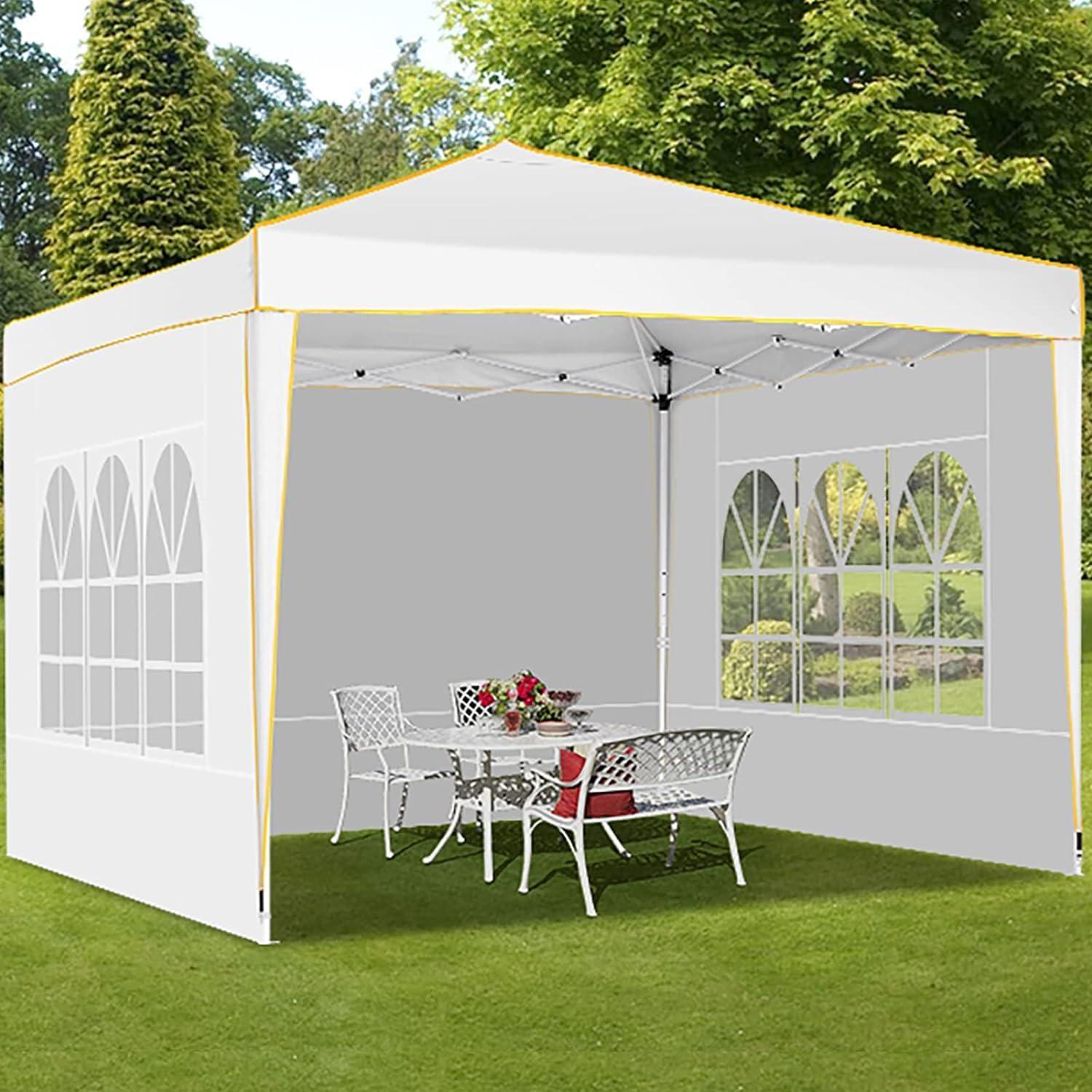image:imageCOBIZI 10x20 Pop Up Canopy Tent with SidewallsParty Tent Outdoor Gazebos Waterproof amp UV503 Adjustable HeightsHigher Frame Design Extra Tall for Parties BackyardWeddingsMarketsDark BlueWhite