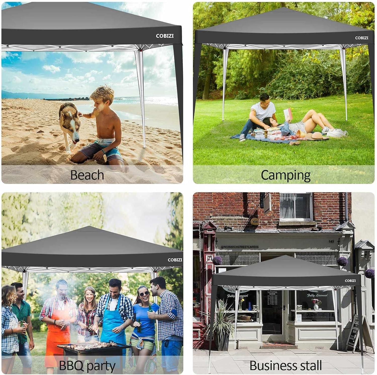 image:imageCOBIZI 10x30 Party Tent Heavy Duty Large Outdoor Wedding Tents for Parties with 8 Sidewalls amp Builtin SandbagsWaterproof Event Canopy Gazebo Commercial Tent for CarportCampingPatioWindproofDark Black