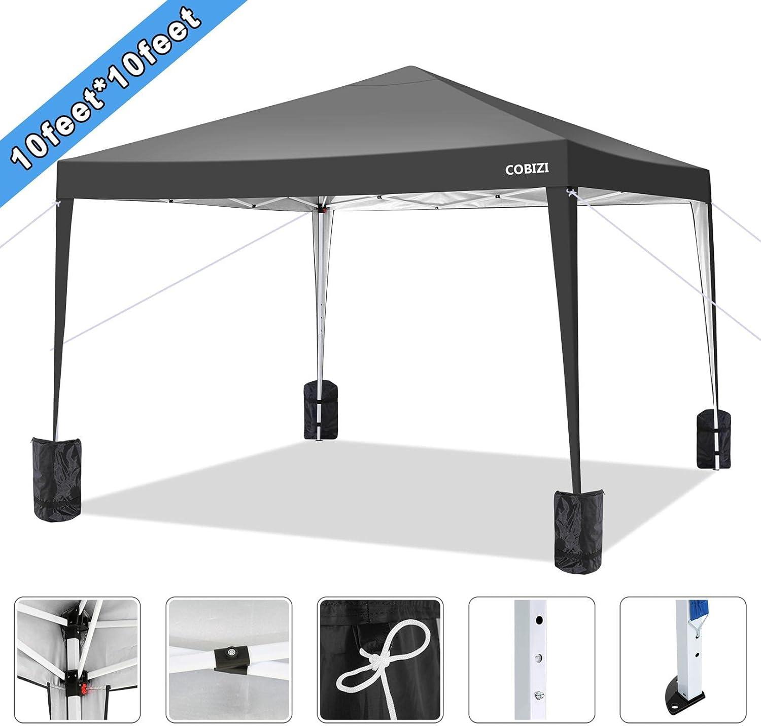 image:imageCOBIZI 10x30 Party Tent Heavy Duty Large Outdoor Wedding Tents for Parties with 8 Sidewalls amp Builtin SandbagsWaterproof Event Canopy Gazebo Commercial Tent for CarportCampingPatioWindproofDark Black