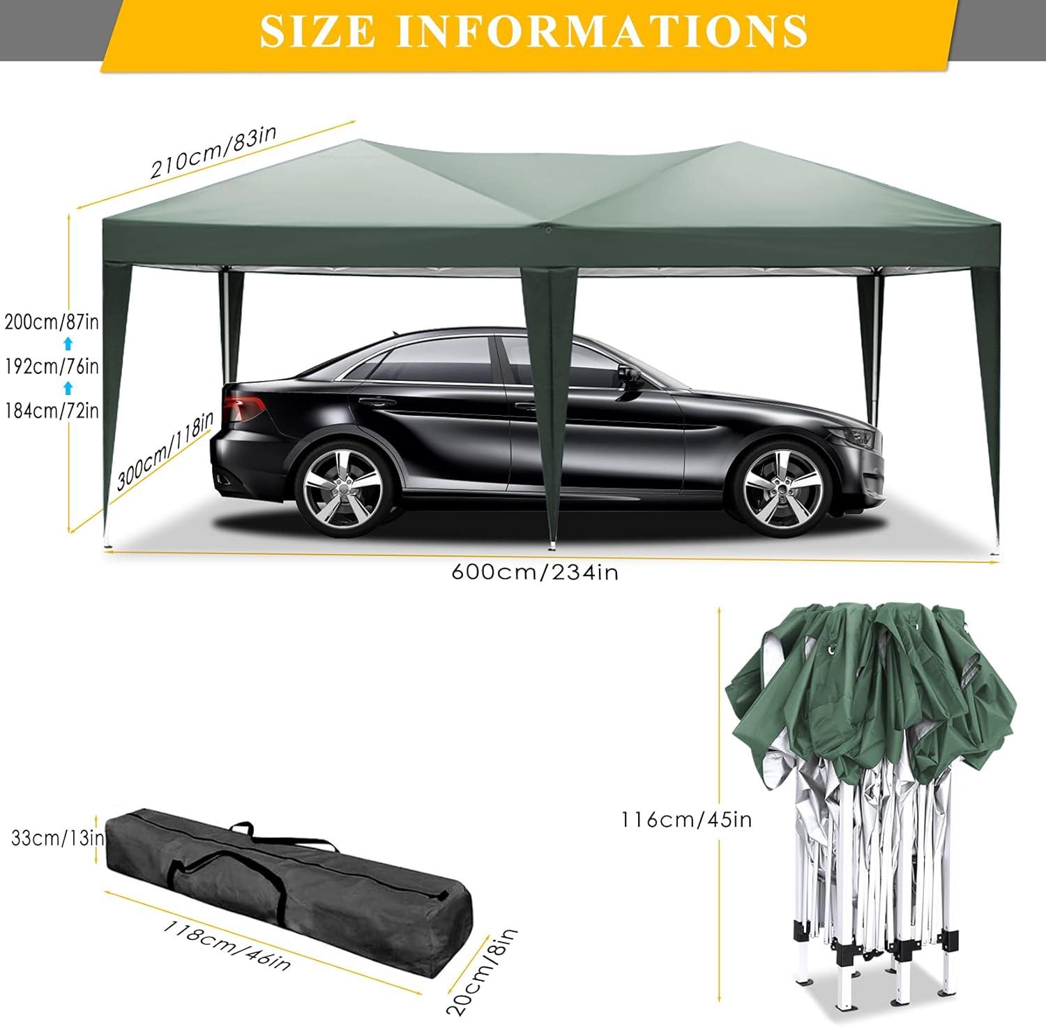 image:imageCOBIZI 12x12 Pop Up Gazebo On Clearance Canopy Tent Easy Up Outdoor Gazebo Waterproof Upgrade with Mosquito Nettings and Carry Bag for Patio Garden LawnBright black