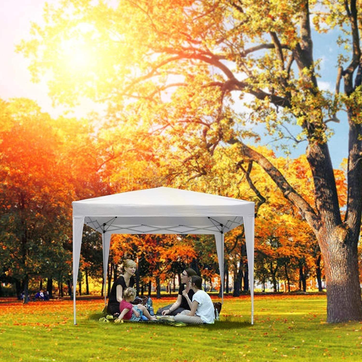 image:imageCOBIZI 12x12 Pop Up Gazebo On Clearance Canopy Tent Easy Up Outdoor Gazebo Waterproof Upgrade with Mosquito Nettings and Carry Bag for Patio Garden LawnPearl White