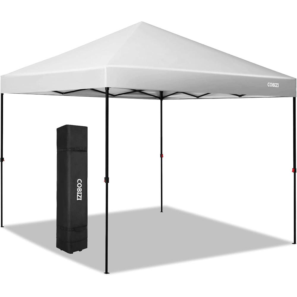image:imageCOBIZI 12x12 Pop Up Gazebo On Clearance Upgrade Easy Up Metal Outdoor Canopy Waterproof Portable Gazebo with Mosquito Nettings 4 Ropes 8 Stakes and Carry Bag for Patio GardenLight Graysky