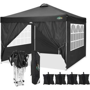 image:imageCOBIZI 10x20 Pop Up Canopy Tent with SidewallsParty Tent Outdoor Gazebos Waterproof amp UV503 Adjustable HeightsHigher Frame Design  Extra Tall for Parties BackyardWeddingsMarketsDark BlueLight White