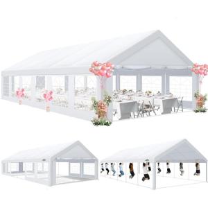 image:imageCOBIZI 20x40 Party Tent Heavy Duty Large Outdoor Wedding Tents for Parties with 12 Sidewalls amp Builtin SandbagsWaterproof Event Canopy Gazebo Commercial Tent for CarportCampingPatio