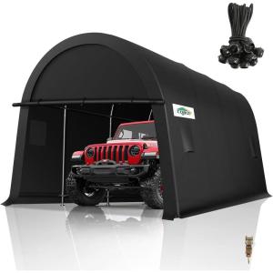 image:imageCOBIZI Carport Canopy 12x20 Heavy Duty Portable Garage with Removable Doors amp Vents Galvanized FrameOutperforms Metal Car Port Canopy Tent with AllSeason Tarp for Outdoor Storage Shed Car