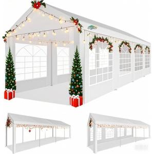 image:imageCOBIZI 10x30FT Party Tent Heavy Duty for Parties Outdoor Gazebo White Event Shelter Wedding Canopy BBQ Carport Commercial with Removable Sidewall Windows Powder Coating Better Than Galvanized