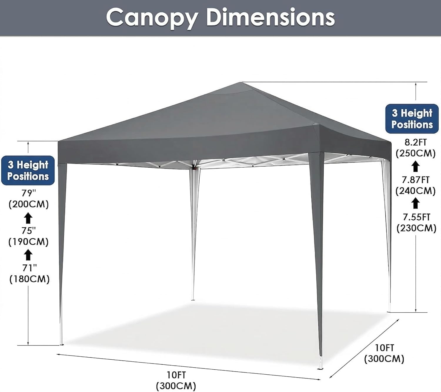 image:imageCOBIZI 10x20 FT Pop up Canopy Tent with Sidewalls Party Tents for Parties Carpas para Fiestas Easy Set Large Outdoor Popup Patio Gazebo for BackyardWeddingsVendorCommercial EventWhite UpgradeDimGray
