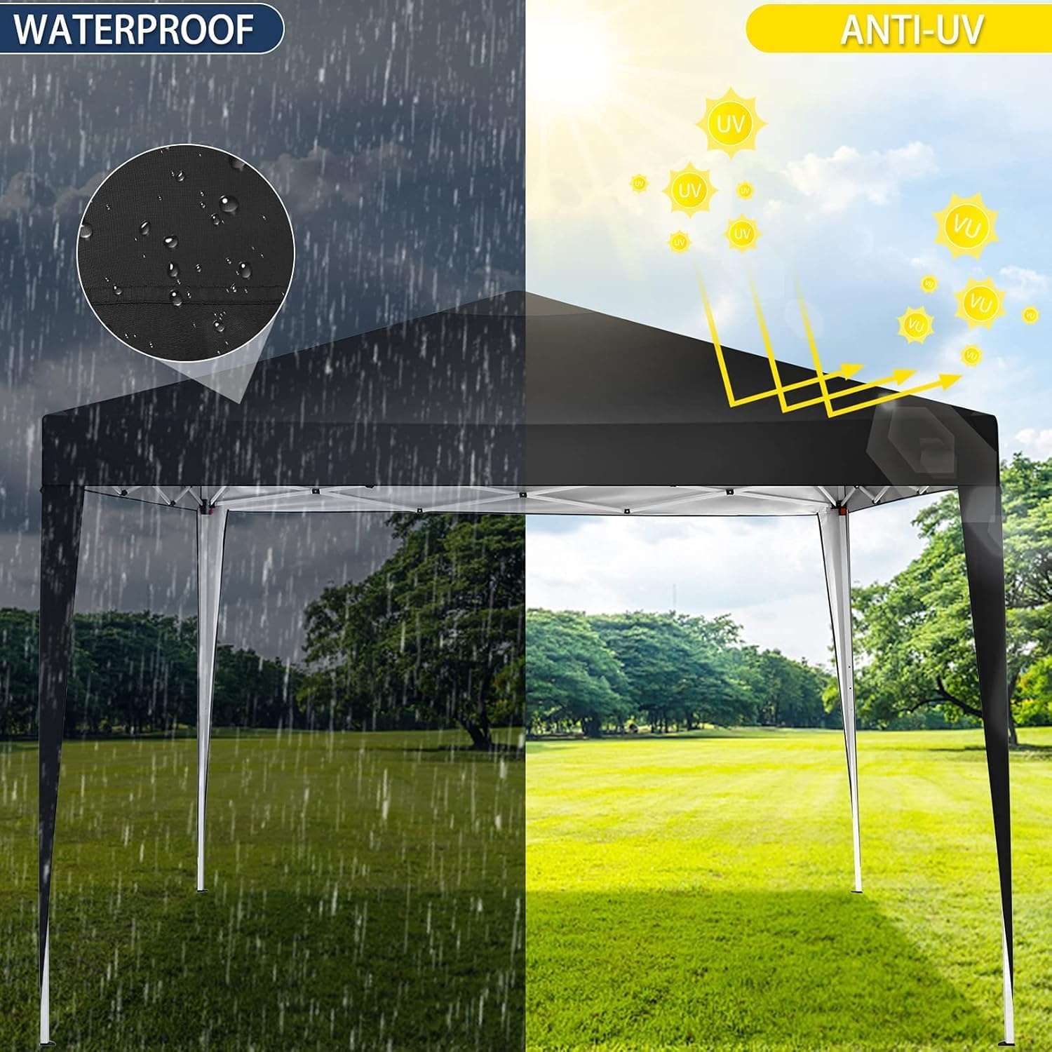image:imageCOBIZI 10x20 FT Pop up Canopy Tent with Sidewalls Party Tents for Parties Carpas para Fiestas Easy Set Large Outdoor Popup Patio Gazebo for BackyardWeddingsVendorCommercial EventWhite UpgradeGray1