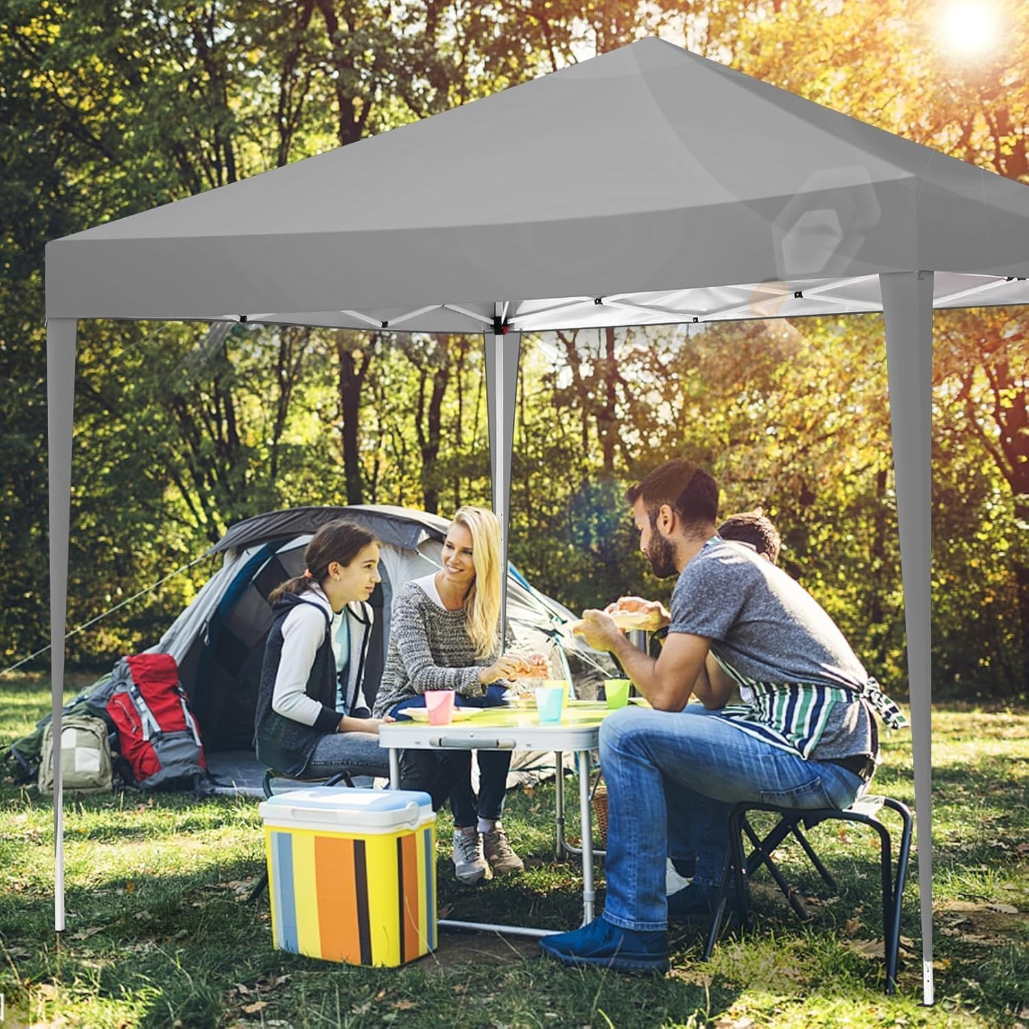 image:imageCOBIZI 10x20 FT Pop up Canopy Tent with Sidewalls Party Tents for Parties Carpas para Fiestas Easy Set Large Outdoor Popup Patio Gazebo for BackyardWeddingsVendorCommercial EventWhite UpgradeDimGray