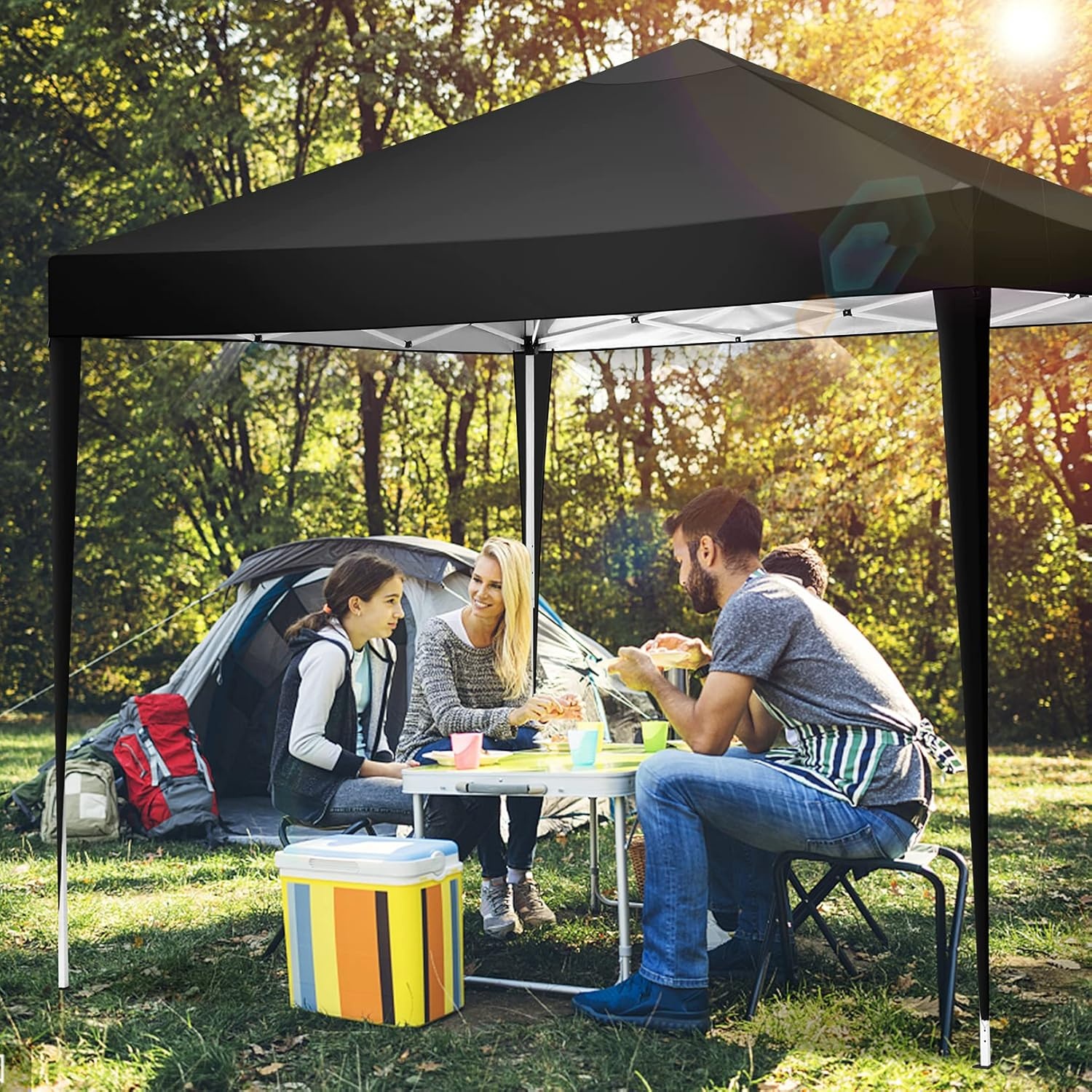 image:imageCOBIZI 10x20 FT Pop up Canopy Tent with Sidewalls Party Tents for Parties Carpas para Fiestas Easy Set Large Outdoor Popup Patio Gazebo for BackyardWeddingsVendorCommercial EventWhite UpgradeBlack