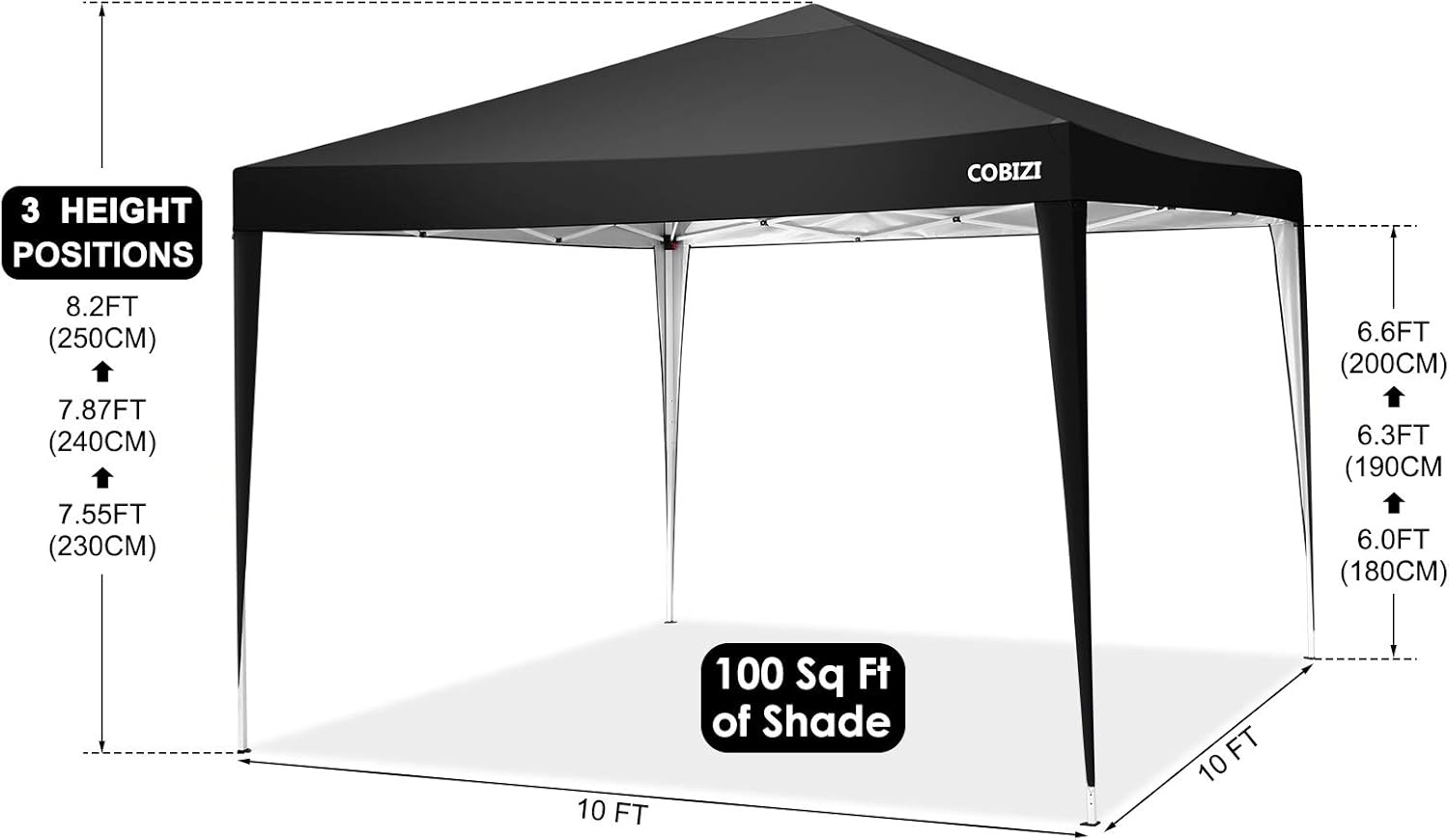 image:imageCOBIZI 16x16 Pop up Gazebo on Clearance Hexagonal Outdoor Canopy Tent with Mosquito Netting Adjustable Height and 256 Square ft of Shade for Party Backyard Gardens with Vented TopBrownDark Green
