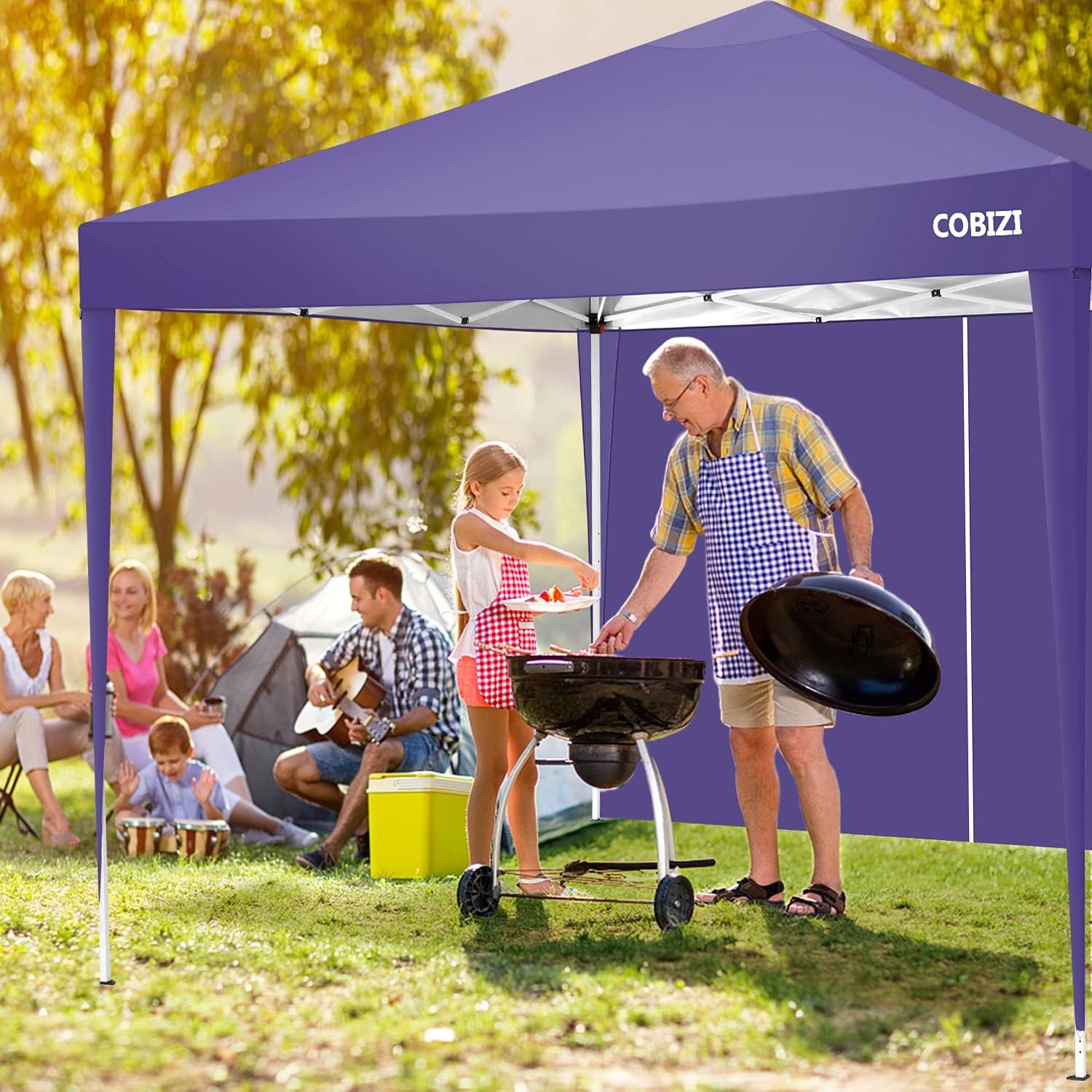 image:imageCOBIZI 20x30 Outdoor Party Tent Heavy Duty Waterproof Canopy Shelter with 8 Sidewalls amp 12 Church Windows White Powder Coating Builtin Sandbag Commercial Event Tents for Parties Wedding Patio BBQLight Pink