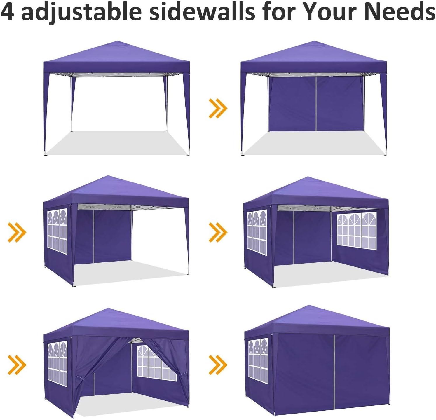 image:imageCOBIZI 20x30 Outdoor Party Tent Heavy Duty Waterproof Canopy Shelter with 8 Sidewalls amp 12 Church Windows White Powder Coating Builtin Sandbag Commercial Event Tents for Parties Wedding Patio BBQLight Pink