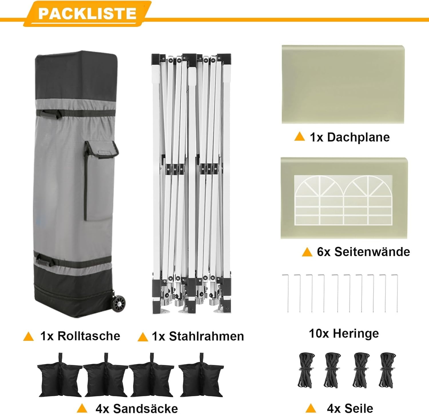 image:imageCOBIZI 20x30 Outdoor Party Tent Heavy Duty Waterproof Canopy Shelter with 8 Sidewalls amp 12 Church Windows White Powder Coating Builtin Sandbag Commercial Event Tents for Parties Wedding Patio BBQKhakiUPF50
