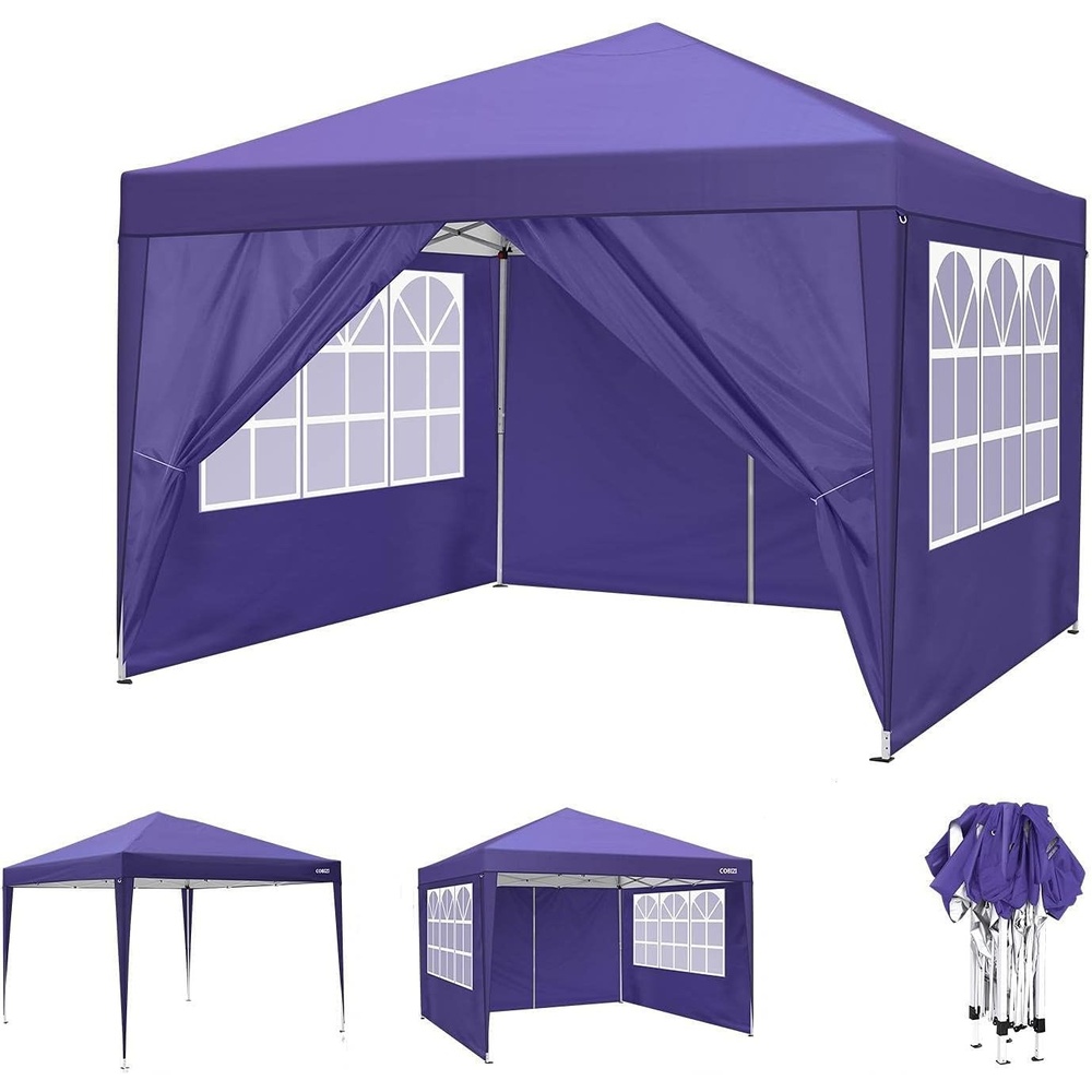 image:imageCOBIZI 20x30 FT Party Tent Heavy Duty Large Outdoor Event Tents for Parties with 8 Sidewalls amp Builtin SandbagsWaterproof Wedding Canopy Tent Gazebo Commercial Tents for CarportPatioWhitePurple