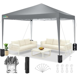 image:imageCOBIZI 10x20 FT Pop up Canopy Tent with Sidewalls Party Tents for Parties Carpas para Fiestas Easy Set Large Outdoor Popup Patio Gazebo for BackyardWeddingsVendorCommercial EventWhite UpgradeDimGray