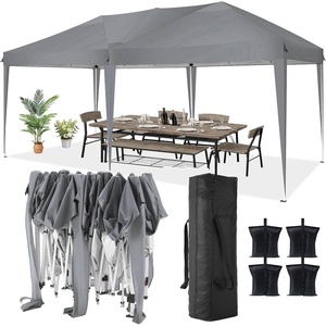 image:imageCOBIZI 10x20 FT Pop up Canopy Tent with Sidewalls Party Tents for Parties Carpas para Fiestas Easy Set Large Outdoor Popup Patio Gazebo for BackyardWeddingsVendorCommercial EventWhite UpgradeGray