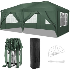 image:imageCOBIZI 16x16 Pop Up Gazebo Tent with Mosquito Netting Gazebos on Clearance Hexagonal Outdoor Canopy Shelter Patented Center Lock 6Sided Portable Gazebos Pop Up Canopy Tent for Backyard GrayYellow