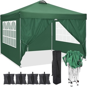 image:imageCOBIZI 16x16 Pop up Gazebo on Clearance Hexagonal Outdoor Canopy Tent with Mosquito Netting Adjustable Height and 256 Square ft of Shade for Party Backyard Gardens with Vented TopBrowngreen