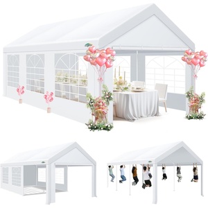 image:imageCOBIZI 20x30 FT Party Tent Heavy Duty Large Outdoor Event Tents for Parties with 8 Sidewalls amp Builtin SandbagsWaterproof Wedding Canopy Tent Gazebo Commercial Tents for CarportPatioWhiteWhite