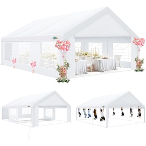 image:imageCOBIZI 20x30 FT Party Tent Heavy Duty Large Outdoor Event Tents for Parties with 8 Sidewalls amp Builtin SandbagsWaterproof Wedding Canopy Tent Gazebo Commercial Tents for CarportPatioWhitewhite1