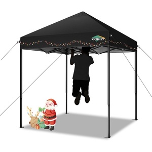 image:imageCOBIZI 66x66ft Pop Up Canopy Tent Heavy Duty Canopy Easy Set up Waterproof Outdoor Canopy Tent for Parties Beach Garden Camping with 1 Handbag 3 Adjustable Heights UPF50 Mist WhiteCoffee Black