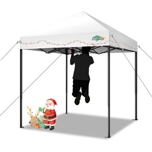 image:imageCOBIZI 66x66ft Pop Up Canopy Tent Heavy Duty Canopy Easy Set up Waterproof Outdoor Canopy Tent for Parties Beach Garden Camping with 1 Handbag 3 Adjustable Heights UPF50 Mist WhiteMist White